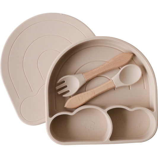 Silicone Bowl Set Arch Tan