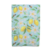 Aqua Lemons and Bees Scarf