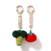 2 Pack Mini Market Brunch Stroller Toy Broccoli & Tomato