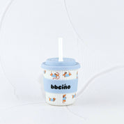 Reusable BambinoCino Bamboo Cup Dash Blue (240ml)
