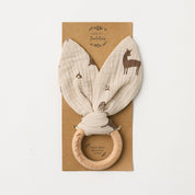 Organic Bunny Ears Teether Woodlands