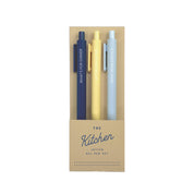 Kitchen Jotter Gel Pen Set of 3