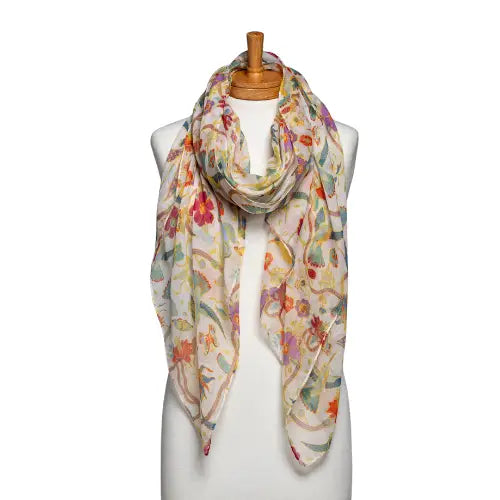 Floral Bird Scarf