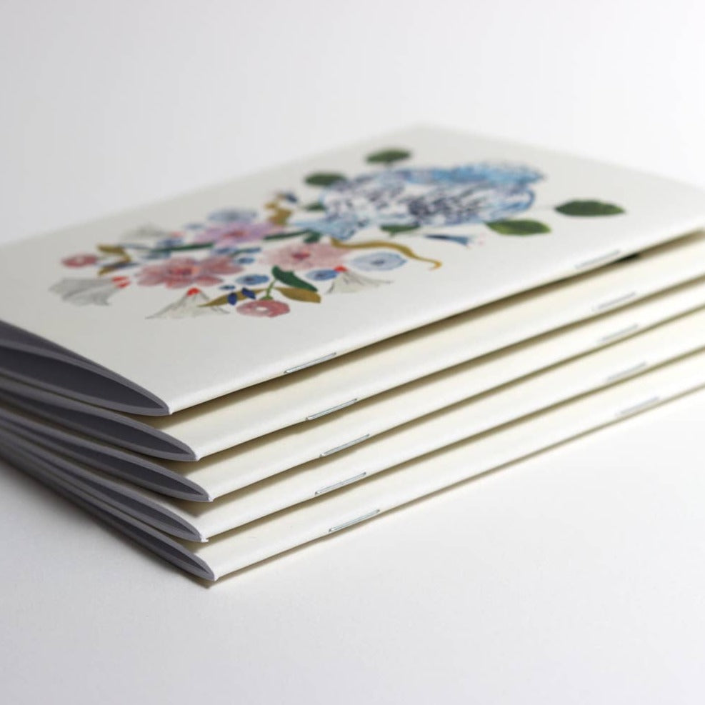 Flowers In Blue Vase Pocket Notebook