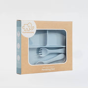 Silicone Feeding Set Dusty Blue