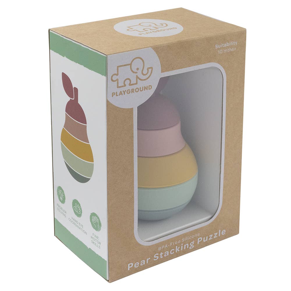 Silicone Pear Stacking Puzzle