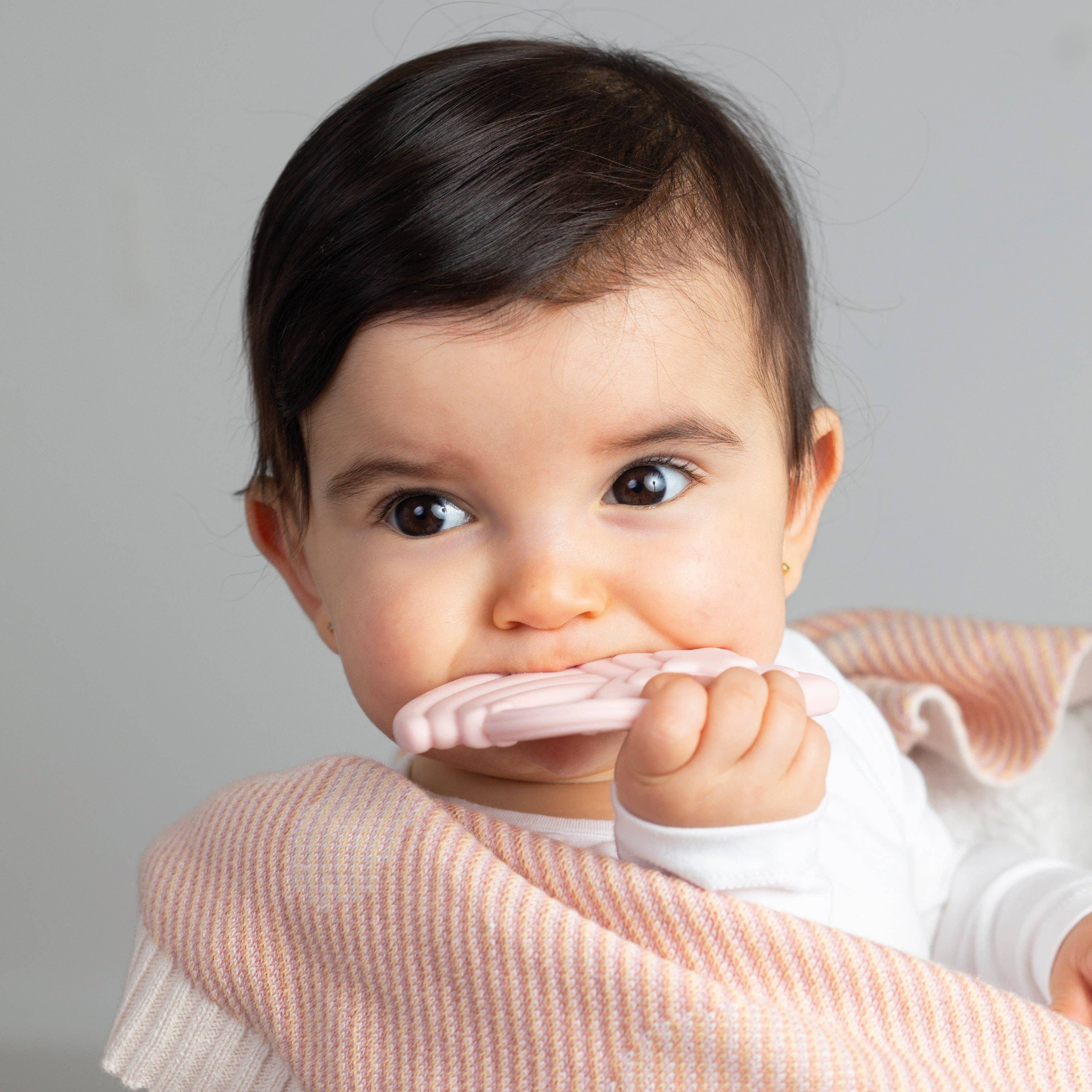 2 Pack Silicone Teethers Stars & Cloud Pink