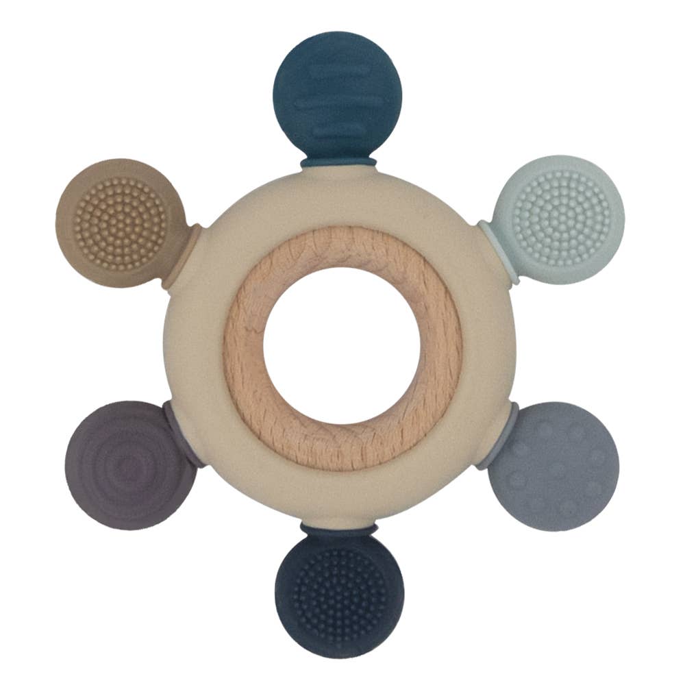 Multi-Surface Teething Wheel Blue