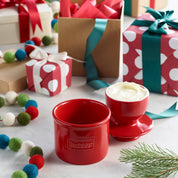 The Original Butter Bell® Crock Cafe Maraschino Red