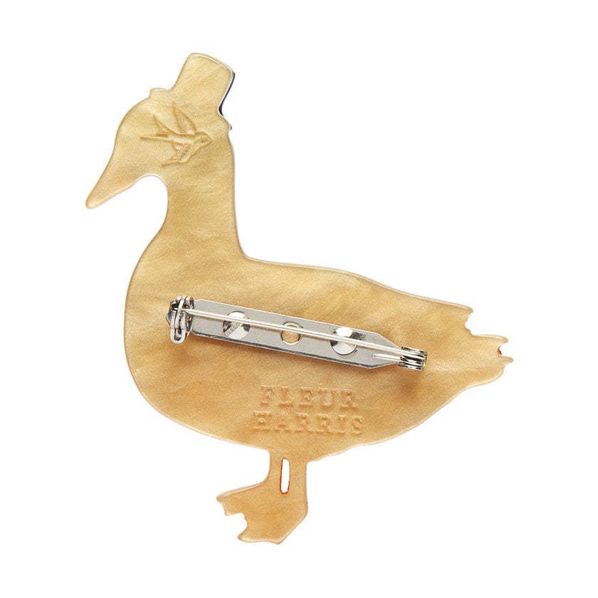 Well-Dressed Duck Brooch