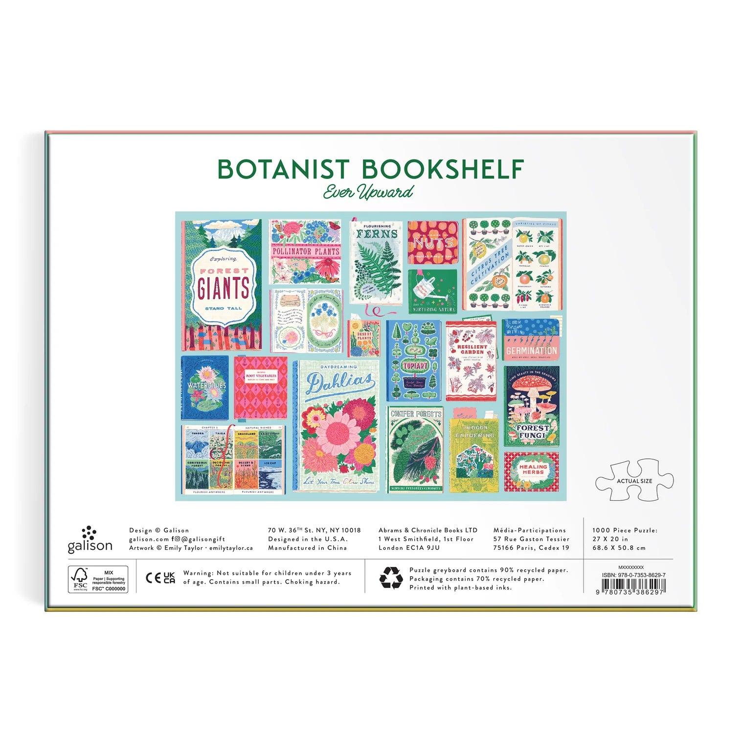 Ever Upward Botanist Bookshelf 1000PC Puzzle