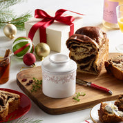 The Original Butter Bell® Crock Antique White Linen