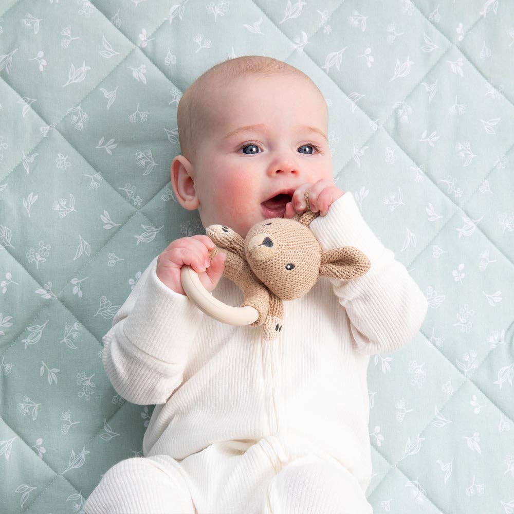 Teething Ring Rattle Kangaroo