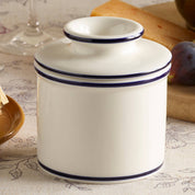The Original Butter Bell® Crock Le Bistro Blue Trim