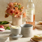 The Original Butter Bell® Crock Cafe Matte Stone