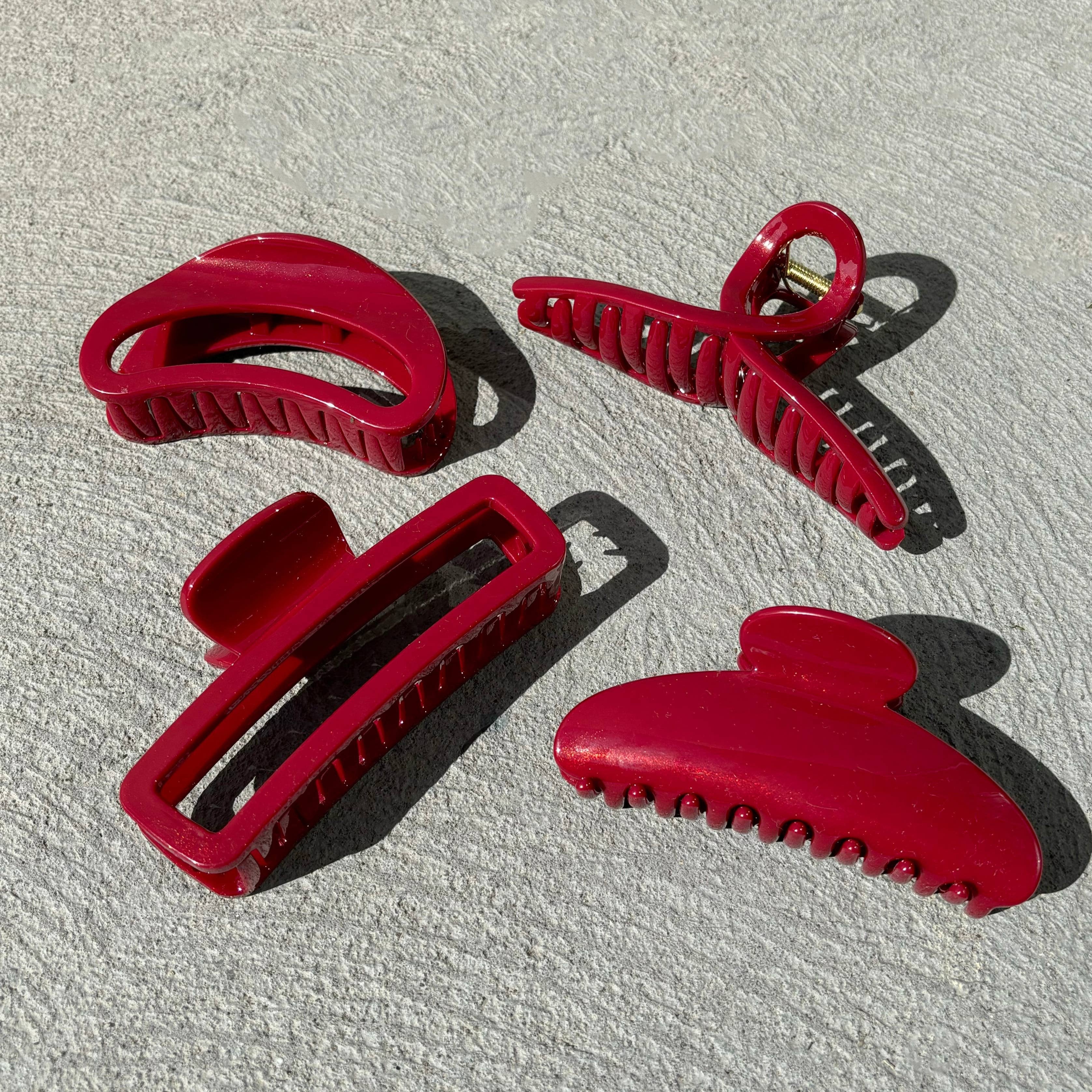 Ruby Twist Claw Clip