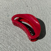 Ruby Oval Claw Clip