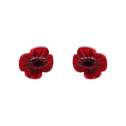 Remembrance Poppy Stud Earrings