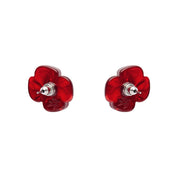 Remembrance Poppy Stud Earrings