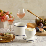 The Original Butter Bell® Crock Le Bistro Blue Trim