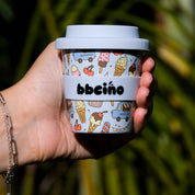 Reusable Babycino Bamboo Cup Scoops in Blue (120ml)