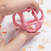 Silicone Teething Ball Light Pink