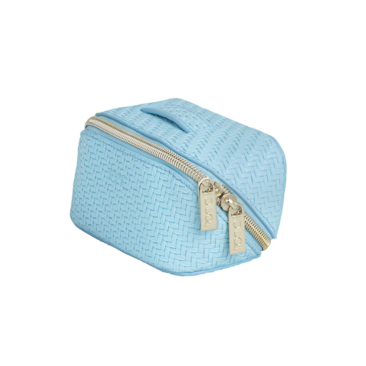 Herringbone Beauty Bag Small Bluebell