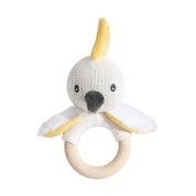 Teething Ring Rattle Cockatoo