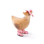 Floral Hat & Boots Ducky Pink