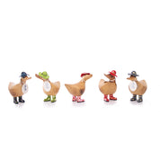 Floral Hat & Boots Duckling Red Small