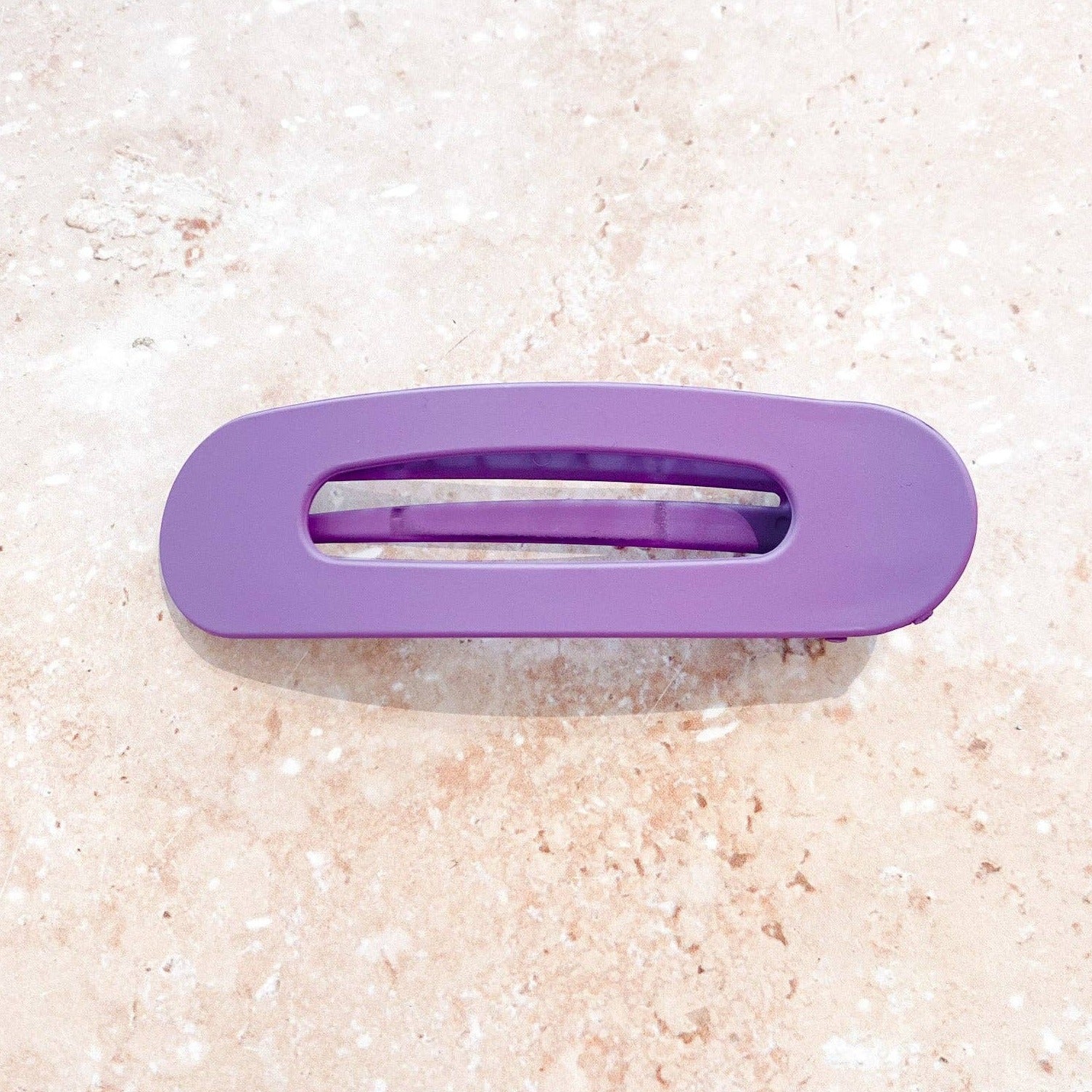 Madelyn Matte Large Hair Clip Purple