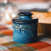 The Original Butter Bell® Crock Antique Denim Blue