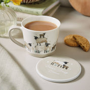 Conical Mug & Coaster Set Highland Sheep