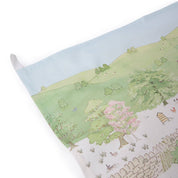 Spring Cottage Scene Tea Towel