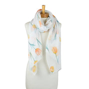 Orange Blooming Tulips Scarf