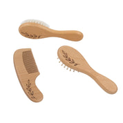 3PC Baby Wooden Brush & Comb Set