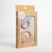 2 Pack Silicone Teethers Stars & Cloud Pink