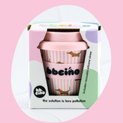 Reusable Babycino Bamboo Cup Dash in Pink 120ml