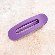 Madelyn Matte Large Hair Clip Purple