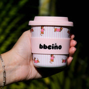 Reusable BambinoCino Bamboo Cup Dash Pink (240ml)