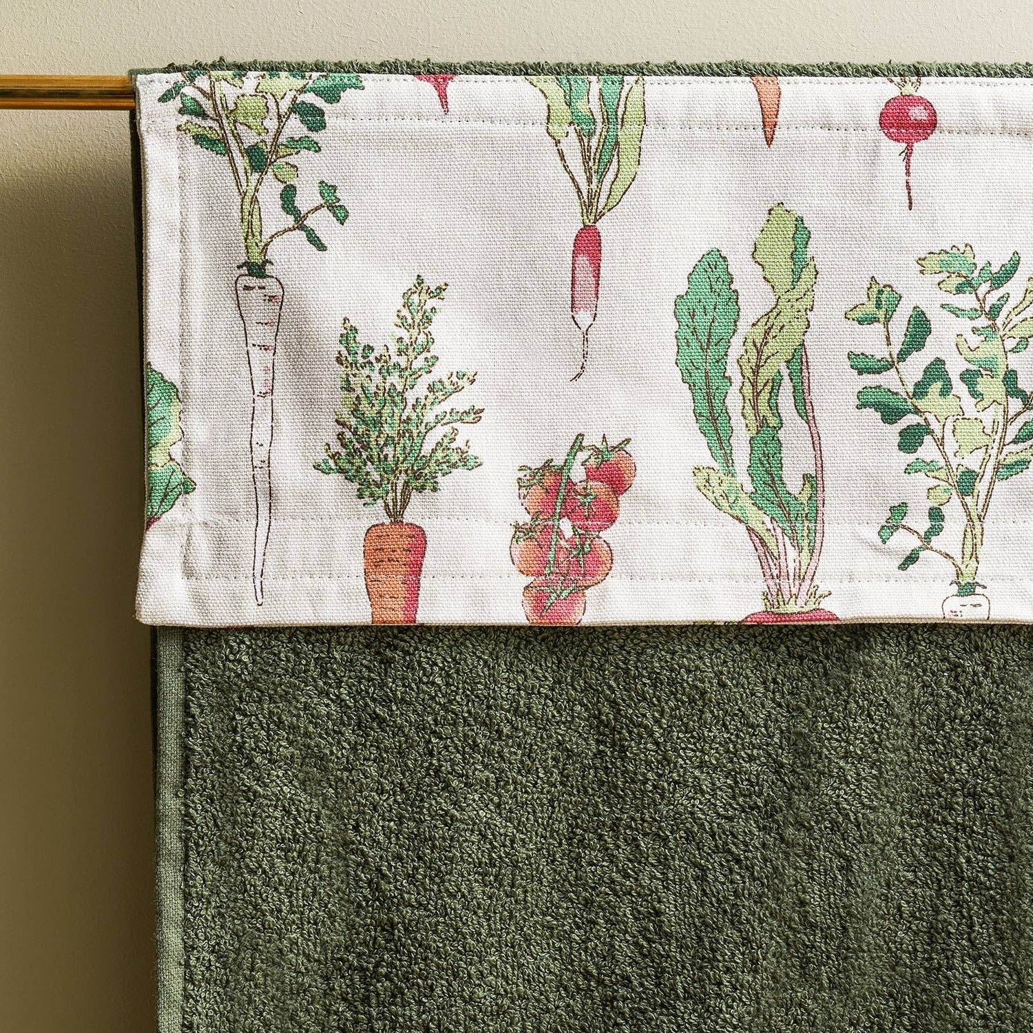 Garden Vegetables Roller Hand Towel