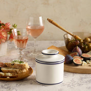 The Original Butter Bell® Crock Le Bistro Blue Trim