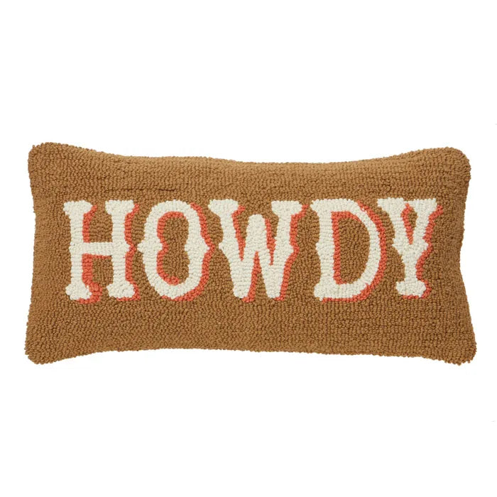 Howdy Cotton Cushion Tan