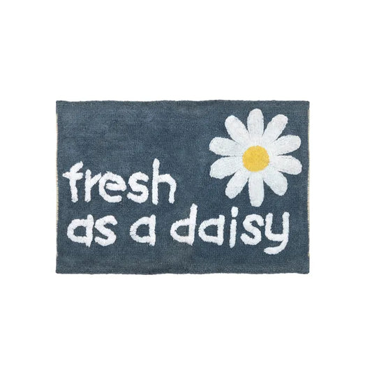 Fresh Daisy Cotton Bath Mat