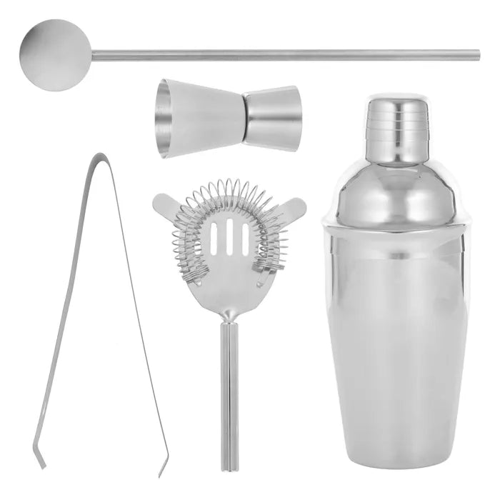 Boothby Steel Cocktail Set Silver