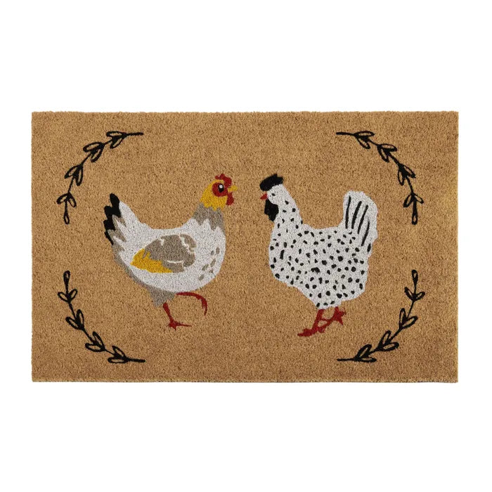 Henrietta Hen Coir Doormat