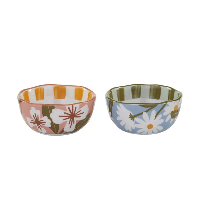 Lulu Ceramic Bowl Pink & Yellow