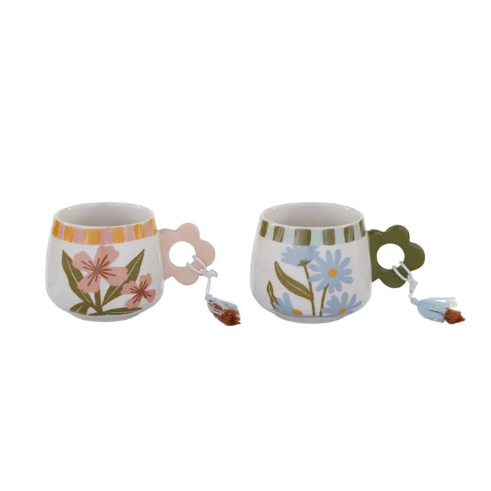 Lulu Ceramic Mug Pink & Yellow