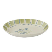 Olga Ceramic Shallow Bowl Blue & Olive