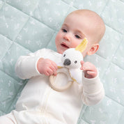 Teething Ring Rattle Cockatoo
